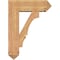 Ekena Millwork Balboa Arts and Crafts Smooth Bracket w/ Offset Brace, Western Red Cedar, 7 1/2"W x 22"D x 30"H BKT0806X22X30BOA03SWR - alternate 4
